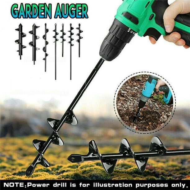 Details about   9"-18'' Planting Auger Spiral Hole Drill Bit For Garden Yard Earth Bulb Planter 